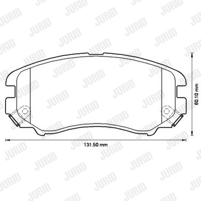 Brake Pad Set, disc brake (572514J)