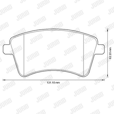 Brake Pad Set, disc brake (573284J)