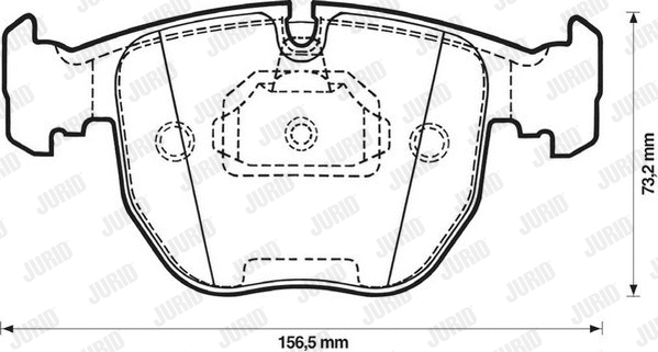 Brake Pad Set, disc brake (571873J-AS)