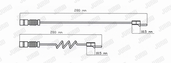 Warning Contact, brake pad wear
