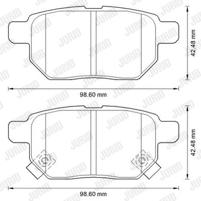 Brake Pad Set, disc brake (572591J)