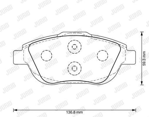 Brake Pad Set, disc brake (573264JC)
