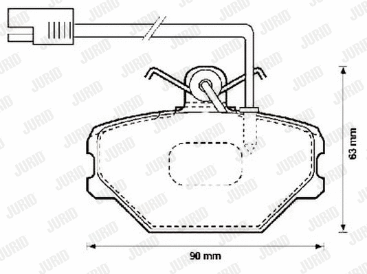 Brake Pad Set, disc brake (571869J)