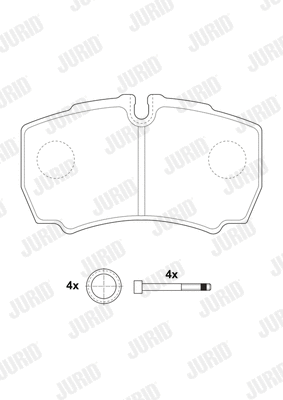 Brake Pad Set, disc brake (2912309560)