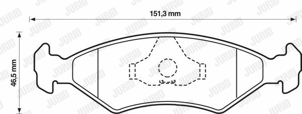 Brake Pad Set, disc brake (571536D)