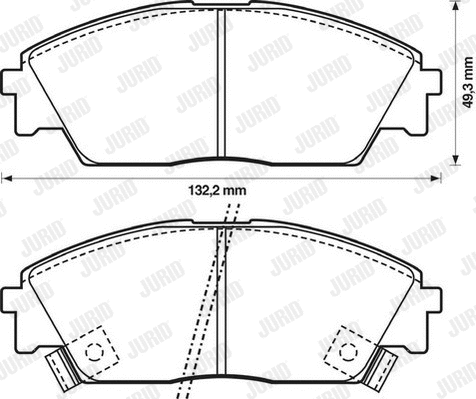 Brake Pad Set, disc brake (572330J)