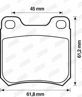 Brake Pad Set, disc brake (571389J)