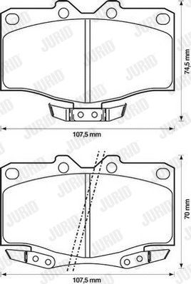 Brake Pad Set, disc brake (572185J)