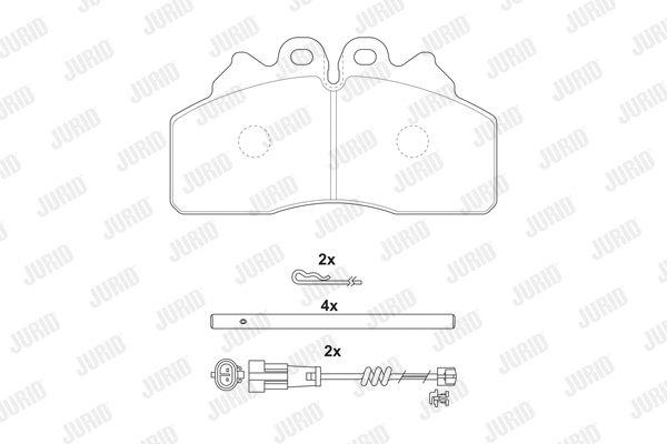 Brake Pad Set, disc brake (2925609560)