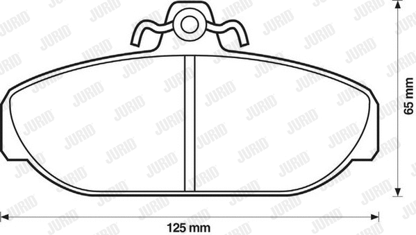Brake Pad Set, disc brake (571404D)