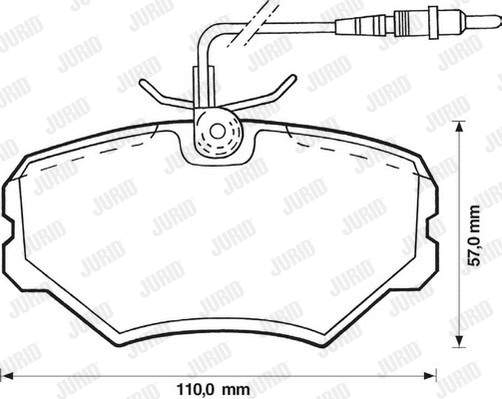 Brake Pad Set, disc brake (571857J)