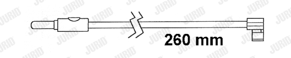 Warning Contact, brake pad wear (587055)