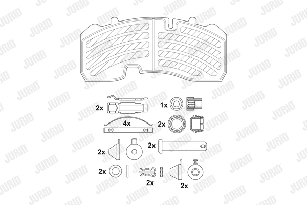 Brake Pad Set, disc brake (2916505390)