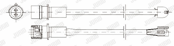 Warning Contact, brake pad wear (581310)