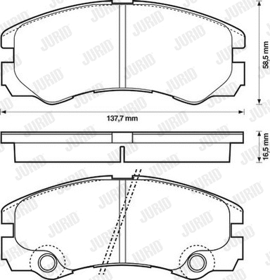 Brake Pad Set, disc brake (573066J)