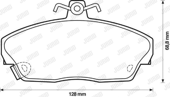Brake Pad Set, disc brake (571438D)