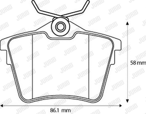 Brake Pad Set, disc brake (573133J)