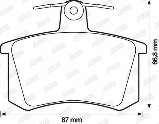 Brake Pad Set, disc brake (571462J)