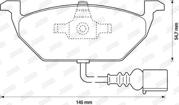 Brake Pad Set, disc brake (571971JC)