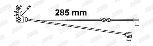 Warning Contact, brake pad wear (FAI125)
