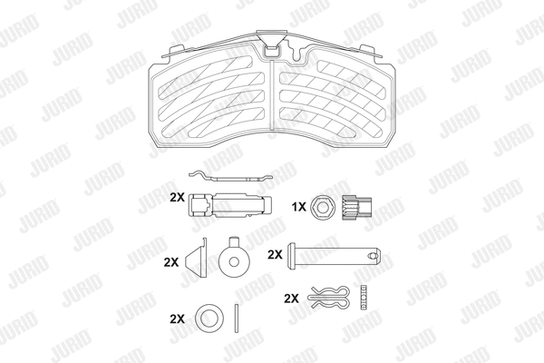 Brake Pad Set, disc brake (2928705390)