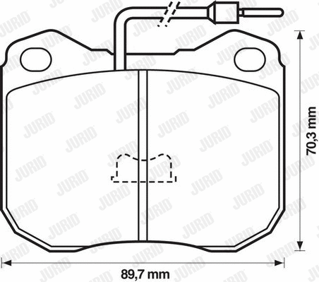 Brake Pad Set, disc brake (571228D)