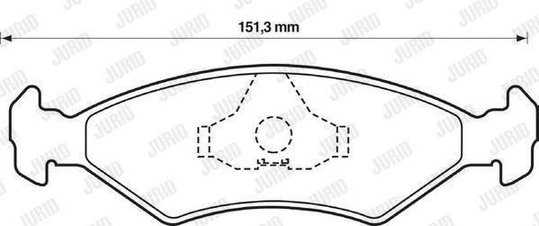 Brake Pad Set, disc brake (571914D)