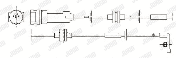 Warning Contact, brake pad wear (581370)