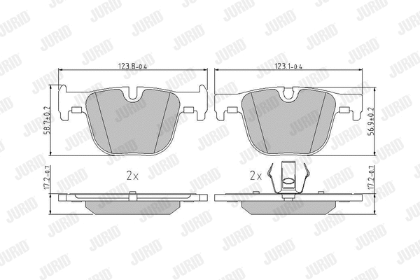 Brake Pad Set, disc brake (573354J)