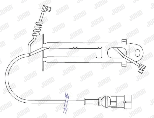 Warning Contact, brake pad wear (587044)