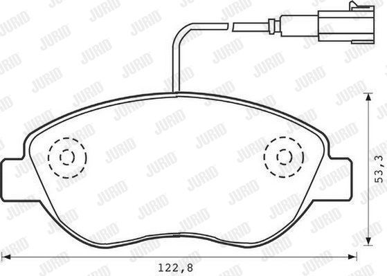 Brake Pad Set, disc brake (573074D)