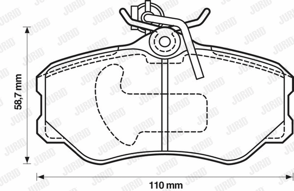 Brake Pad Set, disc brake (571347J)