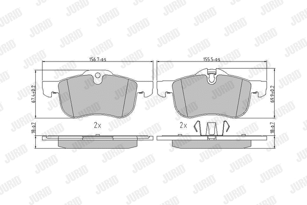 Brake Pad Set, disc brake (571980J)