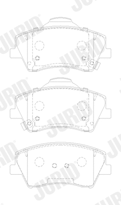 Brake Pad Set, disc brake (573911J)
