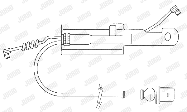 Warning Contact, brake pad wear (587034)
