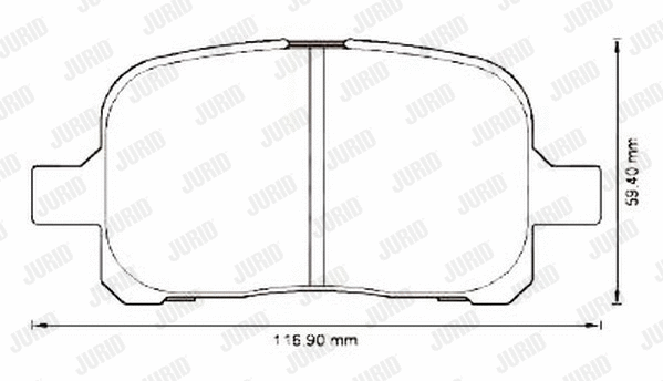 Brake Pad Set, disc brake (572538J)