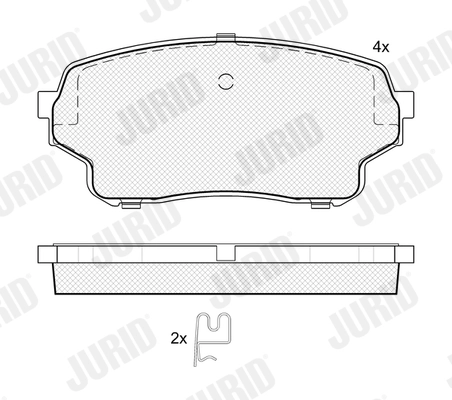 Brake Pad Set, disc brake (574095J)