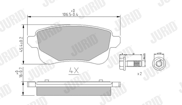 Brake Pad Set, disc brake