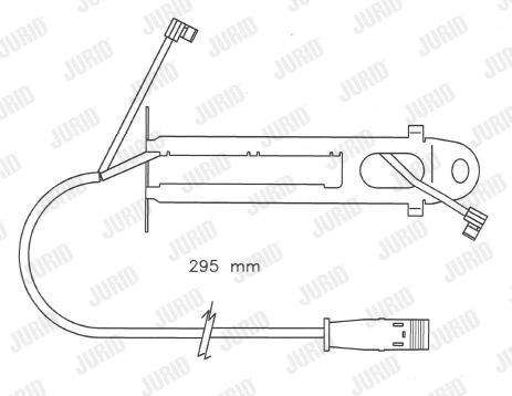 Warning Contact, brake pad wear (587022)