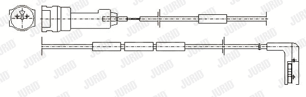 Warning Contact, brake pad wear (581338)