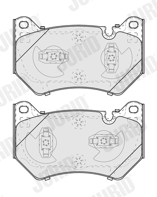 Brake Pad Set, disc brake (574041J)