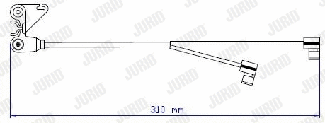 Warning Contact, brake pad wear (587060)