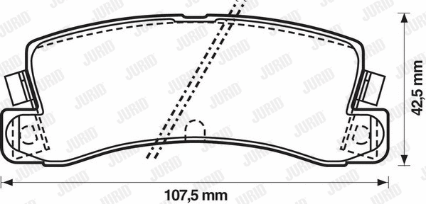 Brake Pad Set, disc brake (572182J)