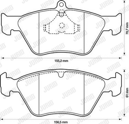 Brake Pad Set, disc brake (571530J)