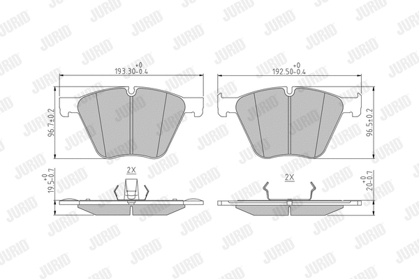 Brake Pad Set, disc brake (573457J)