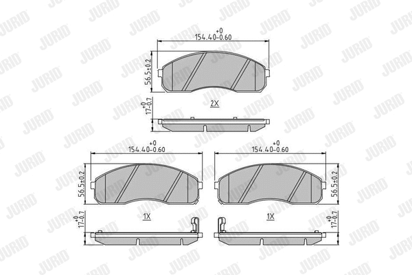 Brake Pad Set, disc brake (572532J)
