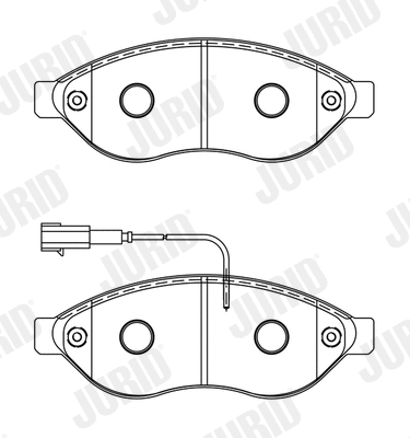 Brake Pad Set, disc brake (573848J)