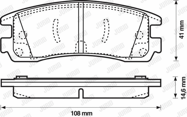 Brake Pad Set, disc brake (573062J)