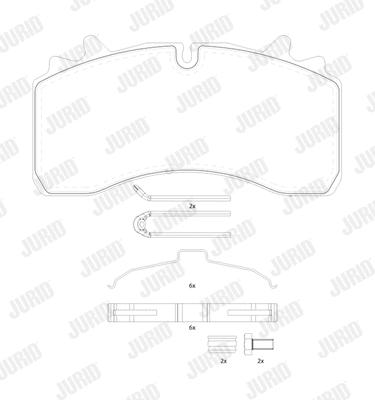 Brake Pad Set, disc brake (2916205390)