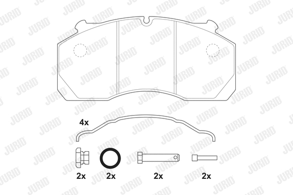 Brake Pad Set, disc brake (2915009560)